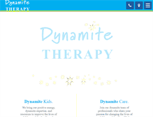 Tablet Screenshot of dynamitetherapy.com